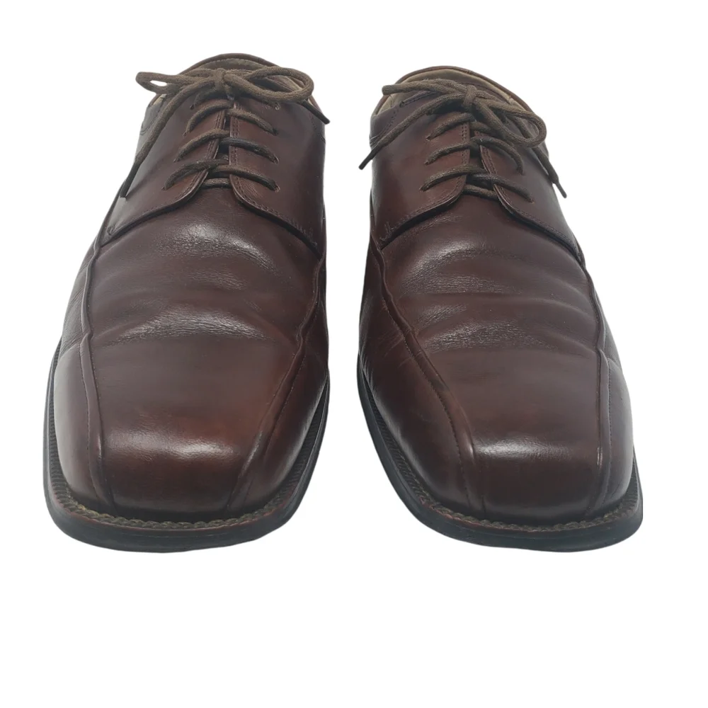 Florsheim Brown Leather Oxfords Size 12 D Lace‎ Up Square Toe